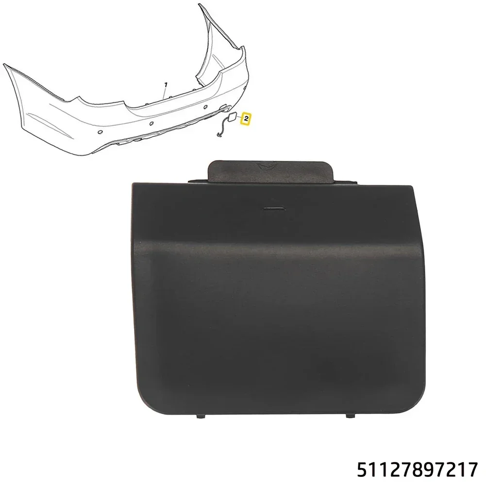 자동차 리어 범퍼 토우 후크 아이 커플러, 트레일러 커버 캡, BMW E60 M 스포츠 2003-2010 51127897217,7897217