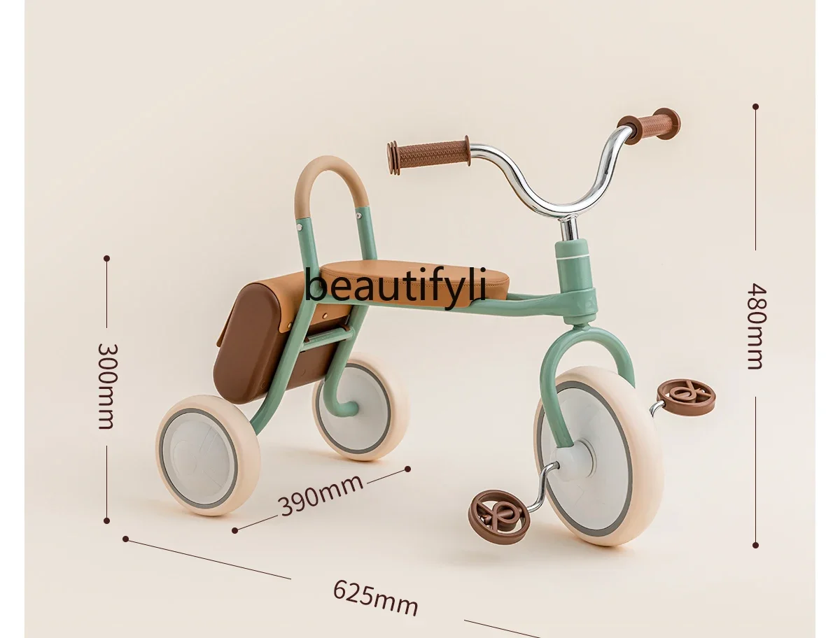 Children's tricycle 1-3 year old retro baby tricycle