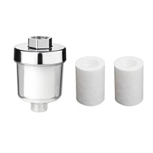 

Water Outlet Purifier Universal Faucet Filter With 2 Replacement PP Cotton Filter Elements For Kitchen Bathroom Shower