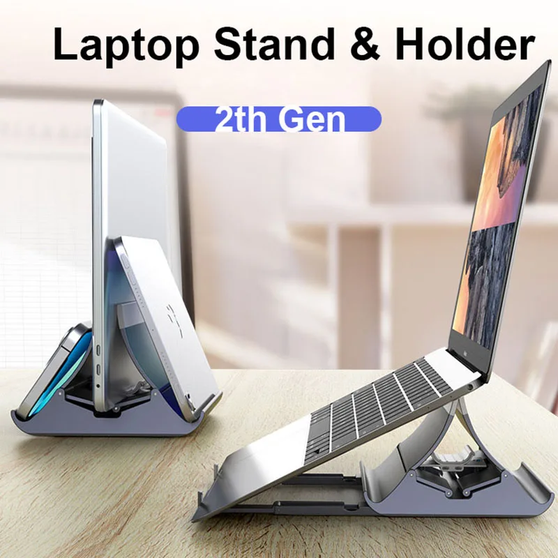 Vertical Laptop Stand Automatically Adjustable Desktop Tablet Stand Non