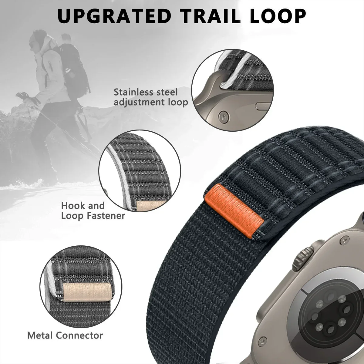 Wave Pattern Nylon Strap Bracelet