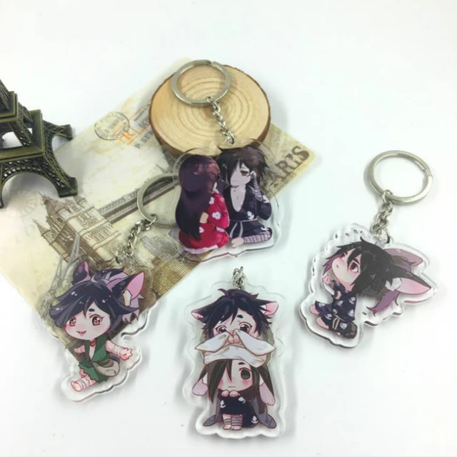 1Pcs New Anime Dororo Hyakkimaru Cosplay Charm Keyring Acrylic Keychain  Phone Pendant