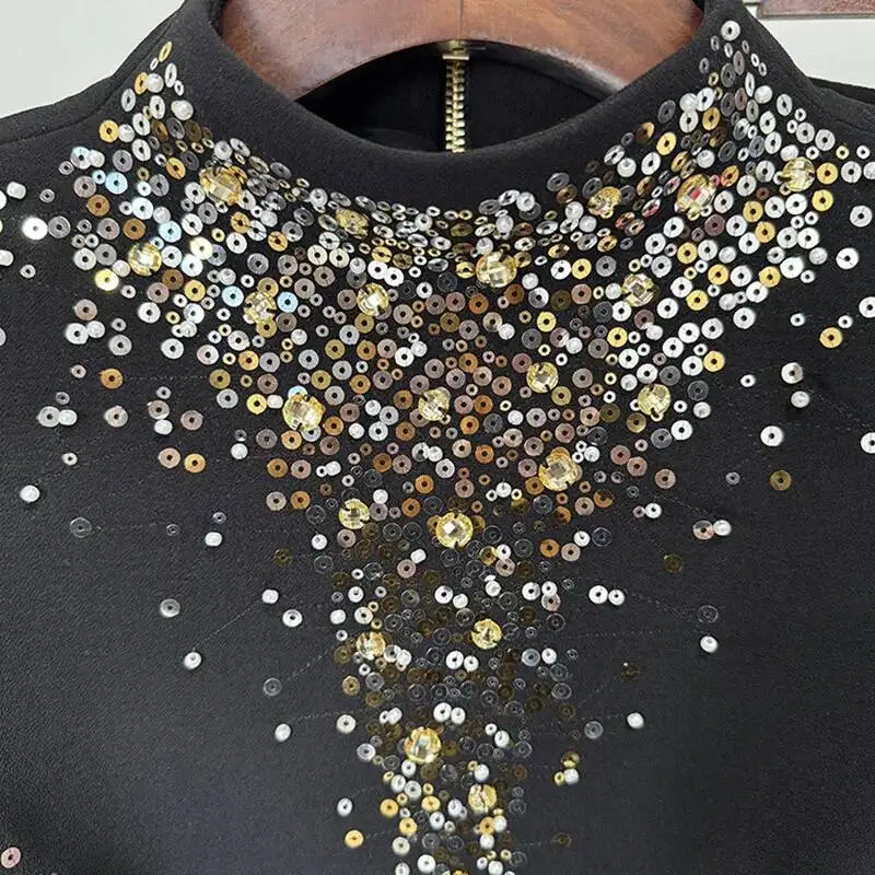 الفاخرة الترتر 2 قطعة مجموعة المرأة طويلة الأكمام...