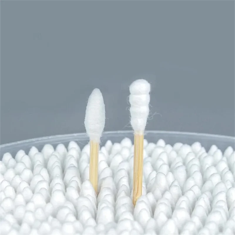 300/500/1000pcs Double Head Cotton Swab Women Makeup Cotton Buds Tip for Wood Sticks Nose Ears Cleaning Health Care Tools 6