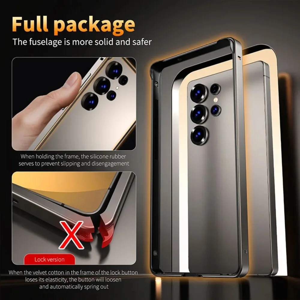 Aluminum Metal Frame Lightweight Protective Phone Case with Heat Dissipation in Business Color