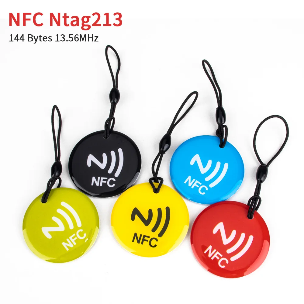 Waterproof NFC Tags Lable Ntag213 Epoxy Card RFID 144 Bytes 13.56MHz  Waterproof 35MM for NFC Mobile Phone - AliExpress