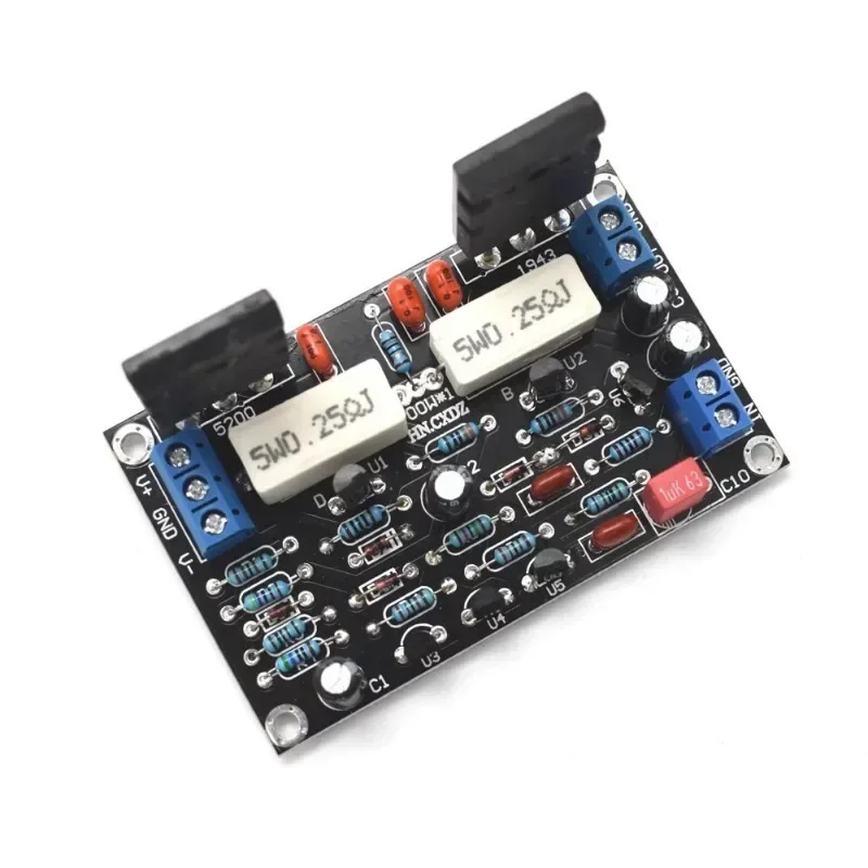 오디오 앰프 보드, HIFI 모노 채널 앰프, 듀얼 DC35V 스피커, 홈 시어터 DIY, 100W, 2SC5200 + 2SA1943