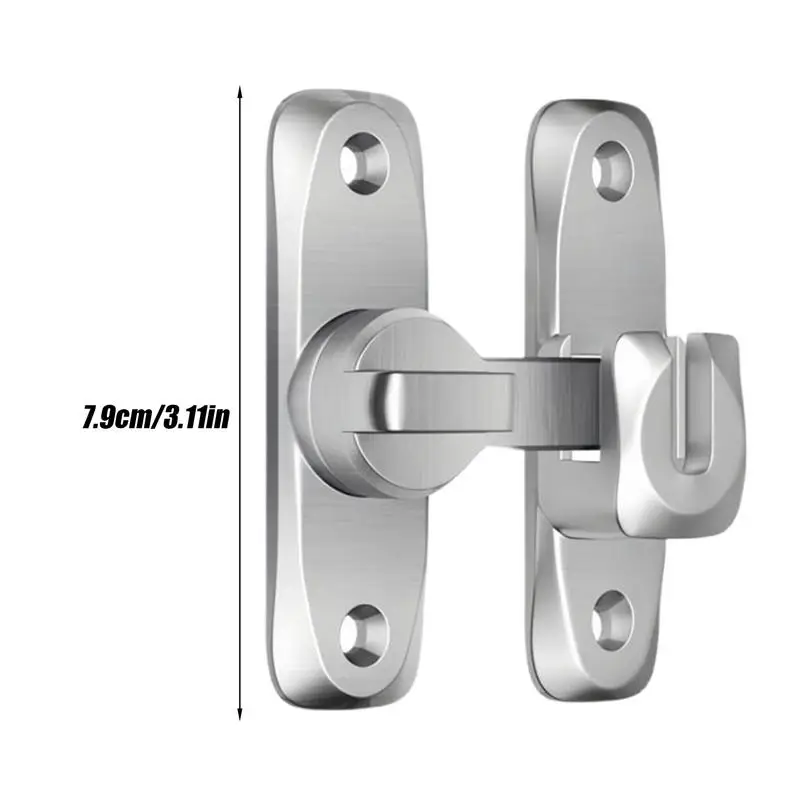 Heavy Duty Gate Latch Cabinet Latch Heavy Duty Anti-theft Hardware 90/180 Swing Door For Gate Barn Garage Garden Fence