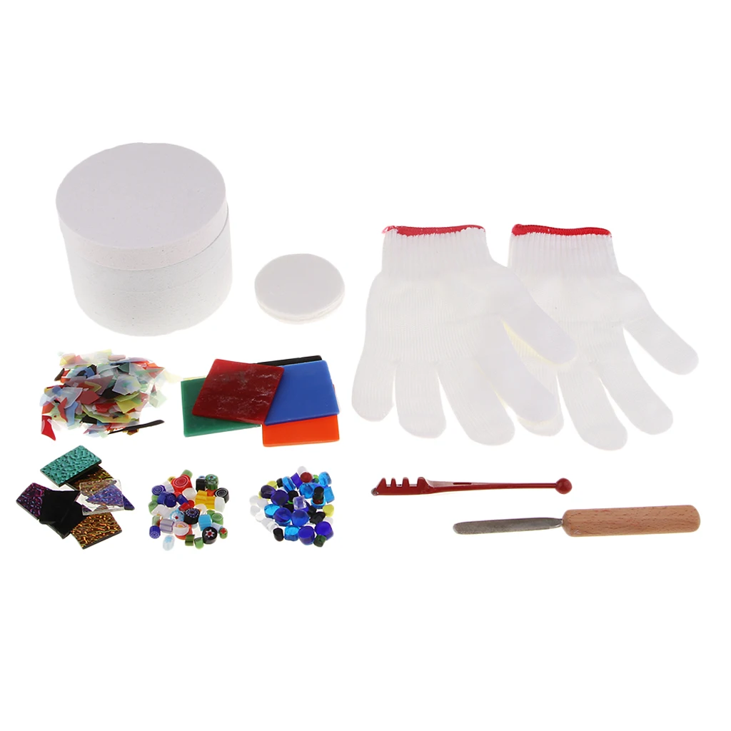 10x Microwave Kiln Kit for Fusing Glass Kiln-Large & 9 Accessory Kit Quality DIY Fusing Glass Jewelry Set