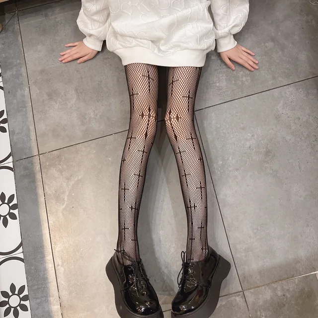 Sexy Black Nylon Tights Cross Silk Stockings Women Pantyhose Charm