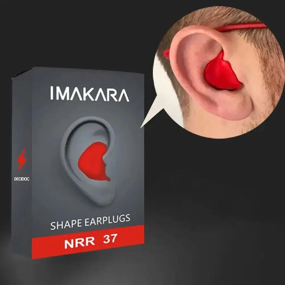 Anti-Noise Ear Plug Sound Insulation Ear Protection Earplugs Sleeping Plugs Waterproof Silicone Swim Earplugs Soft Care