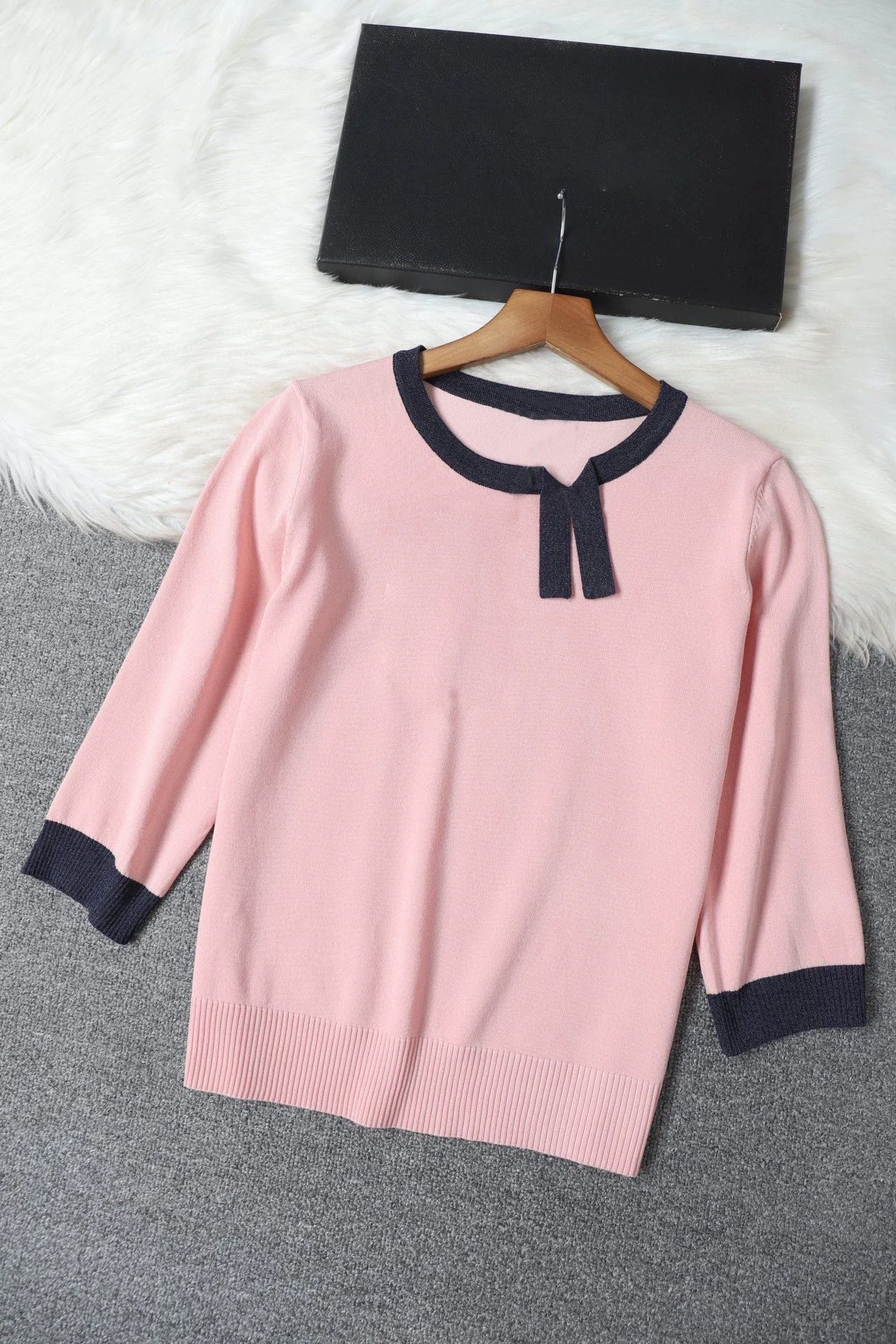 

2023 spring women's new Wool Sweater Fashionable Temperament Soft and Comfortable20230112