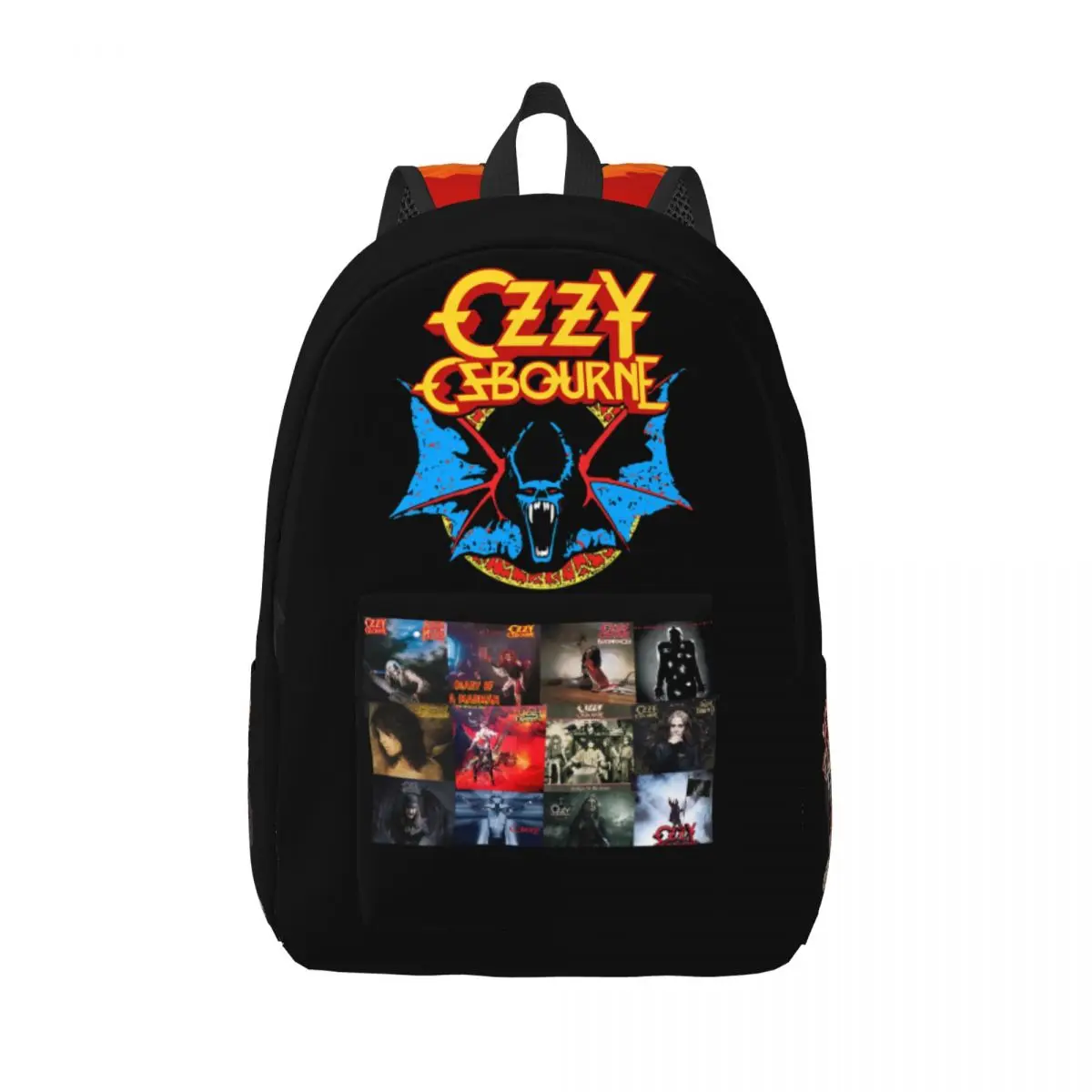 

Cool Ozzy Osbourne Backpack for Men Women Cool High School Hiking Travel Daypack Laptop Computer Canvas Bags with Pocket