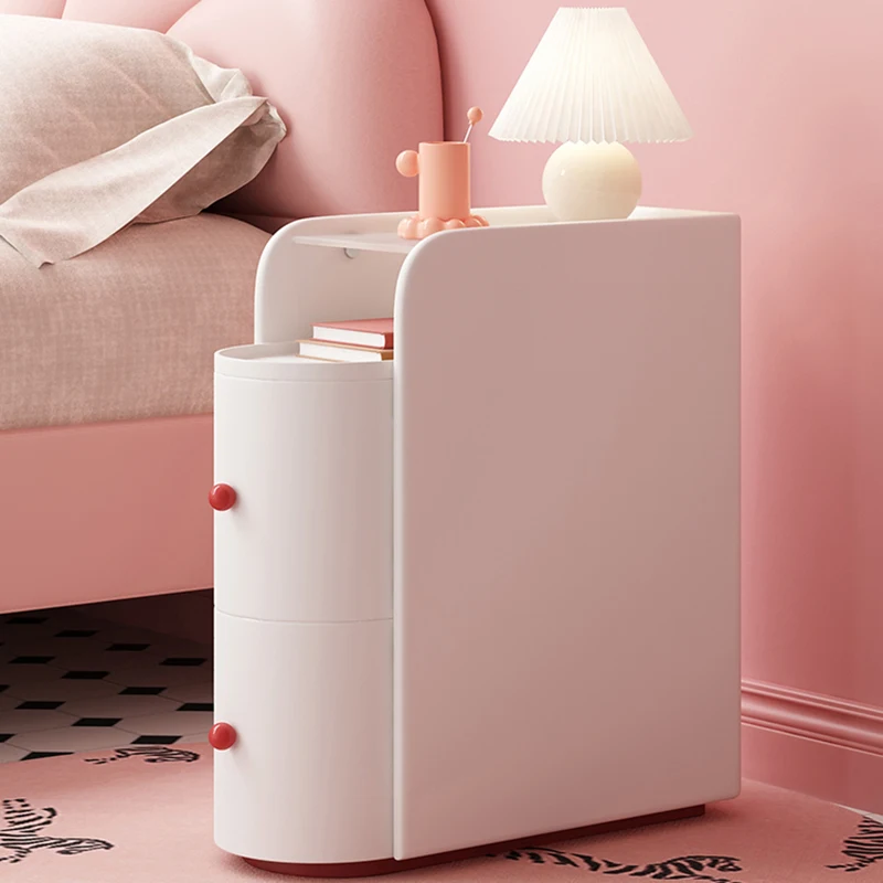 

Luxury Drawer Bed Side Table Small Space Minimalist Drawers Nightstands Acrylic Mueble Hallway Mesas De Noche Bedroom Furniture