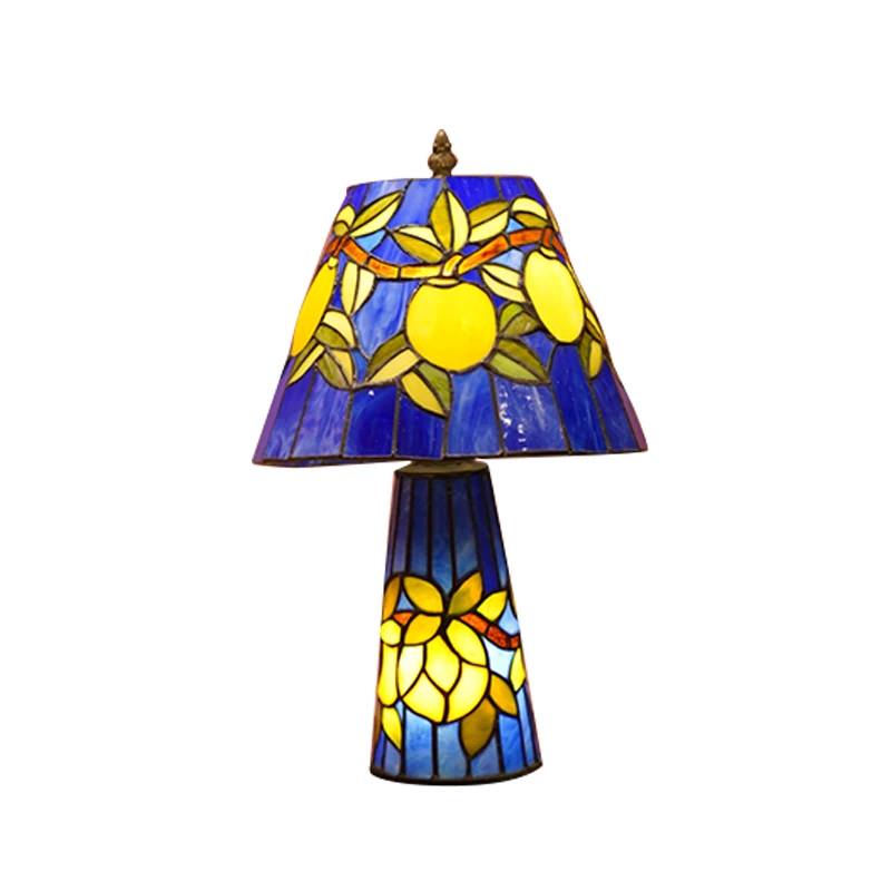 emon tree Tiffany glass lampshade dopamine living room bedroom ambiance table lamp 8