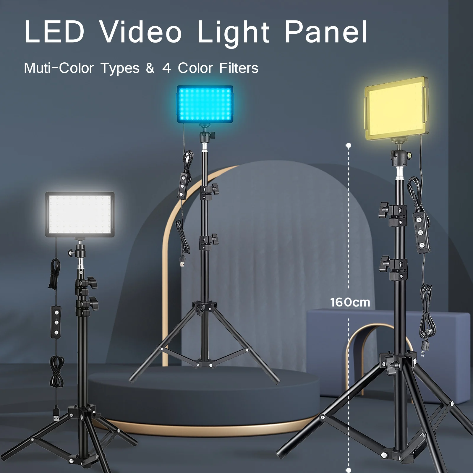 LED Photography Video Light Kit 2
