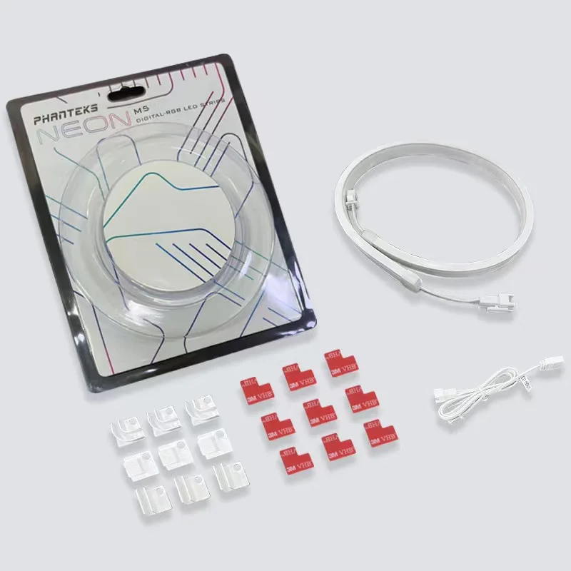 thumbnail image 1 of PHANTEKS M1 M5 Light Strip for PC Case Chassis ARGB Neon Computer Case Decoration LED Strip Set 5V 3 PIN Flexible Lamp Tape, 1 of 5