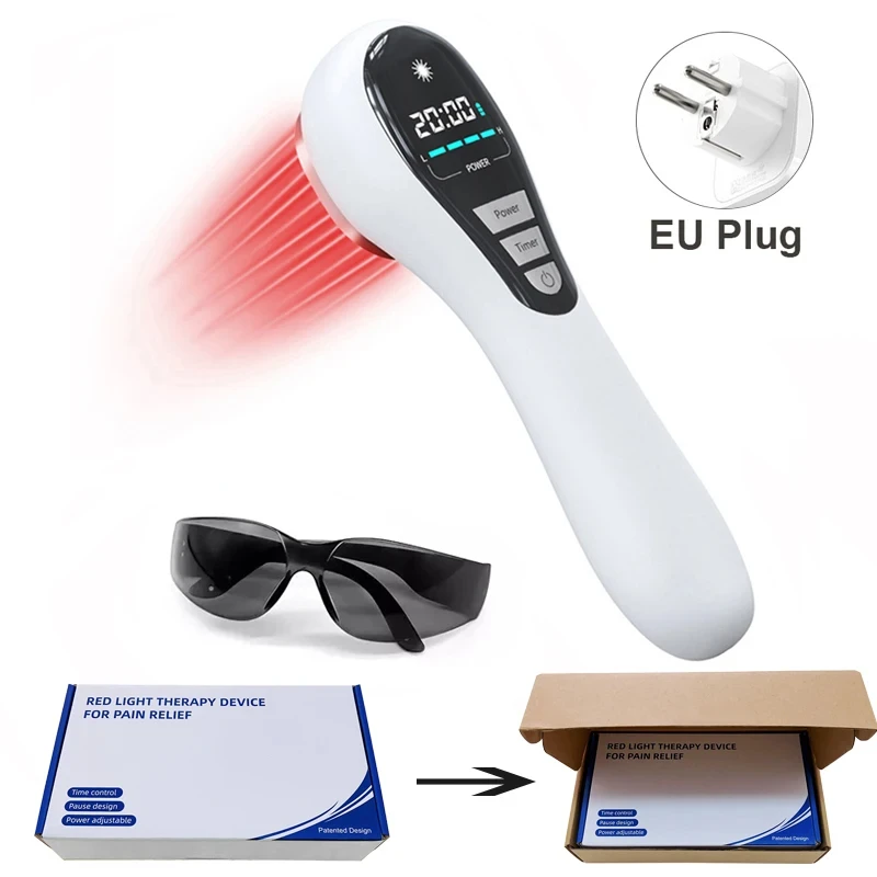 Lampe Thérapeutique Laser Infrarouge 650/808nm - 880mW, Anti-douleur, Pour Arthrose