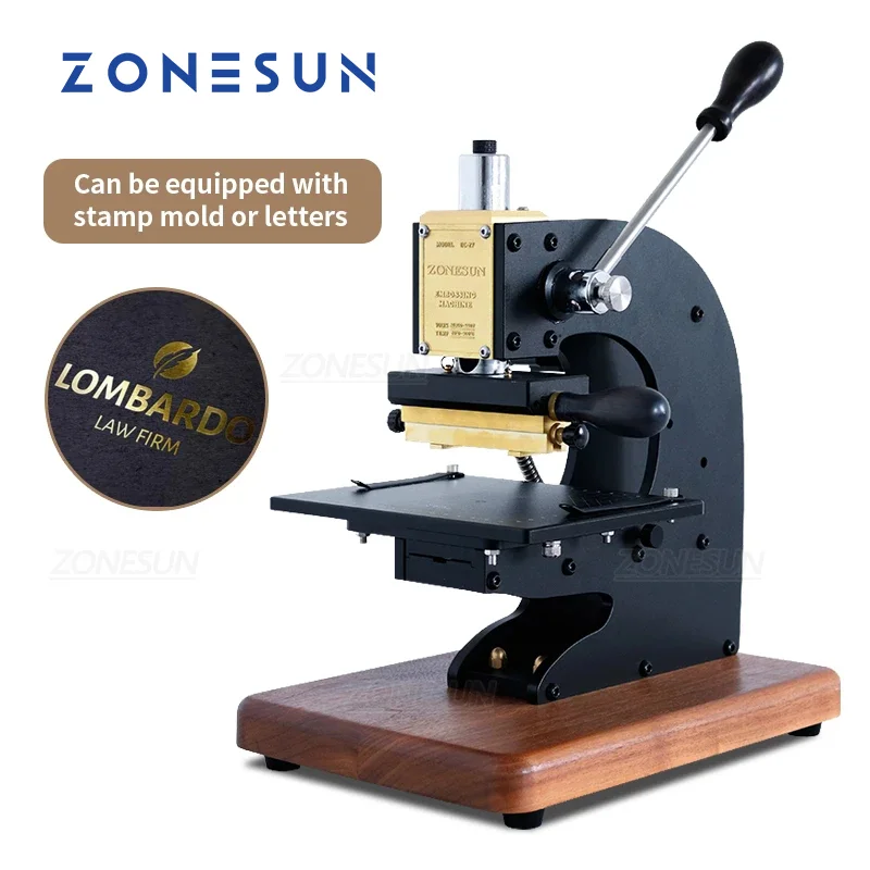ZONESUN Hot Stamping Machine Bronzing Machines Manual Embossing Heat