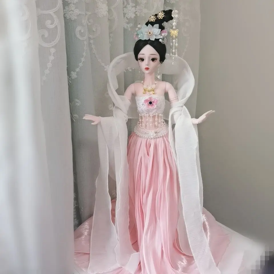 

60cm doll, moon palace, fairy doll, girl toy, children's wedding dress, dress change
