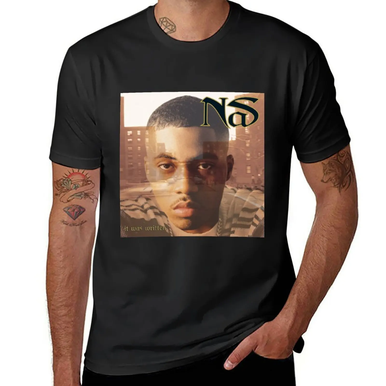 

It was written T-Shirt black t shirt hippie clothes mens cotton t shirts