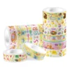 12Rolls Easter Day Egg Rabbit Pattern Masking Tape DIY Handbook Material Sticker Washi Tape Scrapbooking Birthday Gift Supplies 4