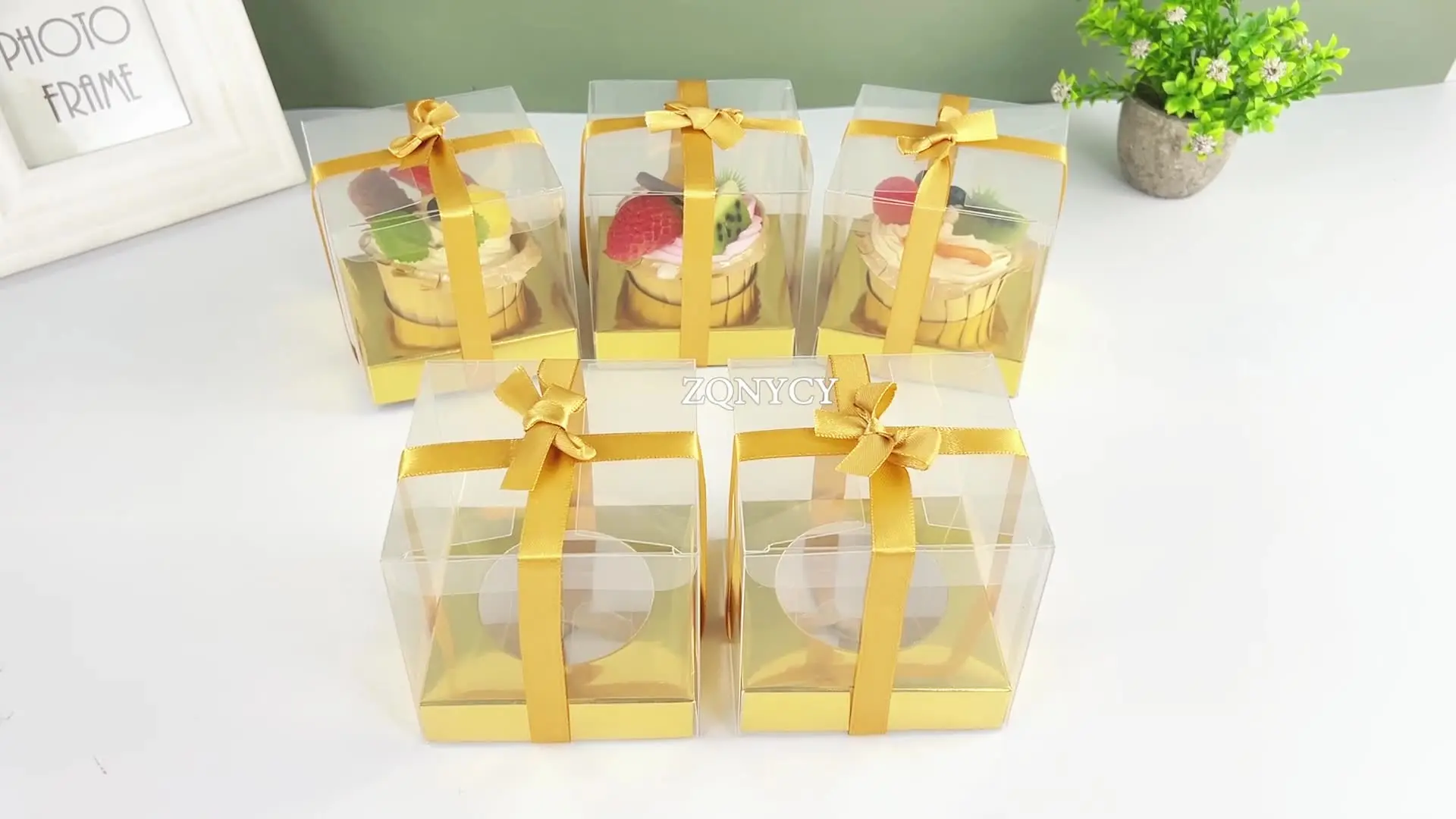 30 Scatole Porta Cupcake Trasparenti Con Finestra – Rosa, Con Manico, Per Muffin E Pasticcini, Ideali Per Feste E Matrimoni