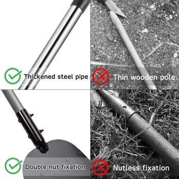 Garden Cleaning Shovel,  54" Portable Adjustable Handle Weed Remove Ice Removal Tool Gardening Scraper Shovel for Digging 2