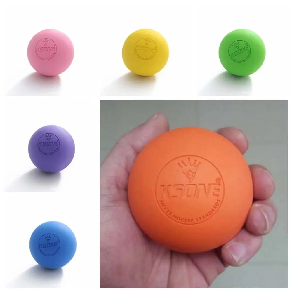 Silicone Fascia Massage Ball Portable Release Tool Plantar Exerciser Sphere Solid Color 6.35CM Muscle Relaxation Ball Cervical