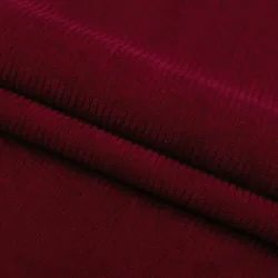 Corduroy Fabric Solid Color Stripe - 50x150cm for Sewing & Home Textiles (Wine red)