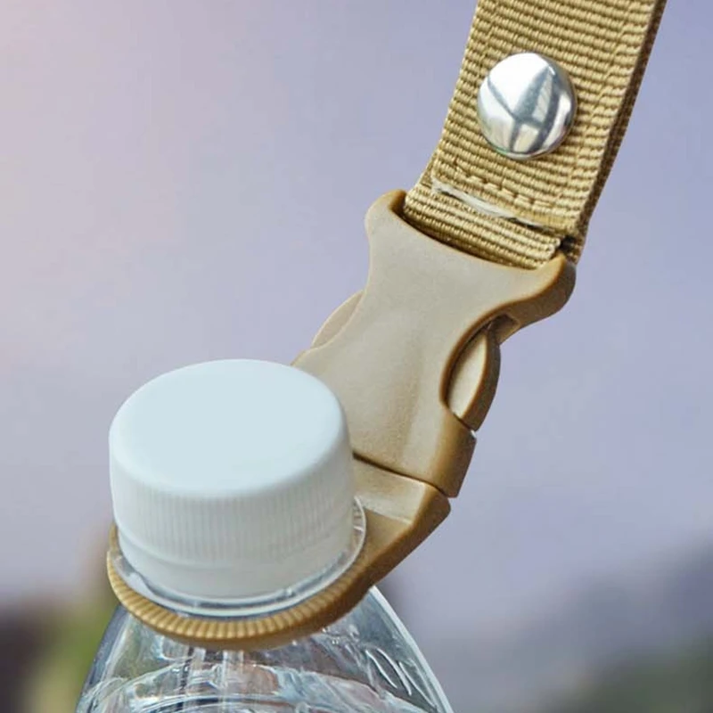 1/5pcs Water Bottle Holder Clip EDC Nylon Climb Carabiner Belt Backpack Hanger Multifunction Outdoor Water Bottle Buckle Hooks