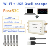 Fosc53C 1M  Wi-Fi USB Oscilloscope 5-channel synchronous input Laboratory electrical repair automotive handheld oscilloscope 1