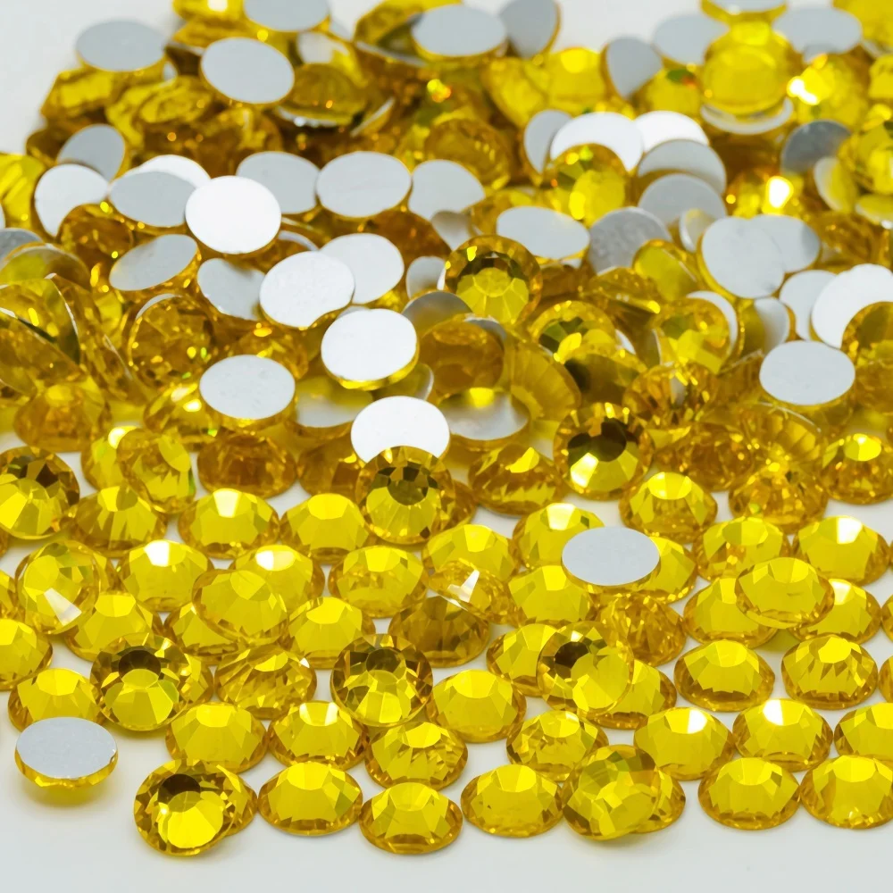 Crystal Rhinestones Collection - Non Hot Fix Flat Back Decorative Gems for Nails & Fabric Embellishments