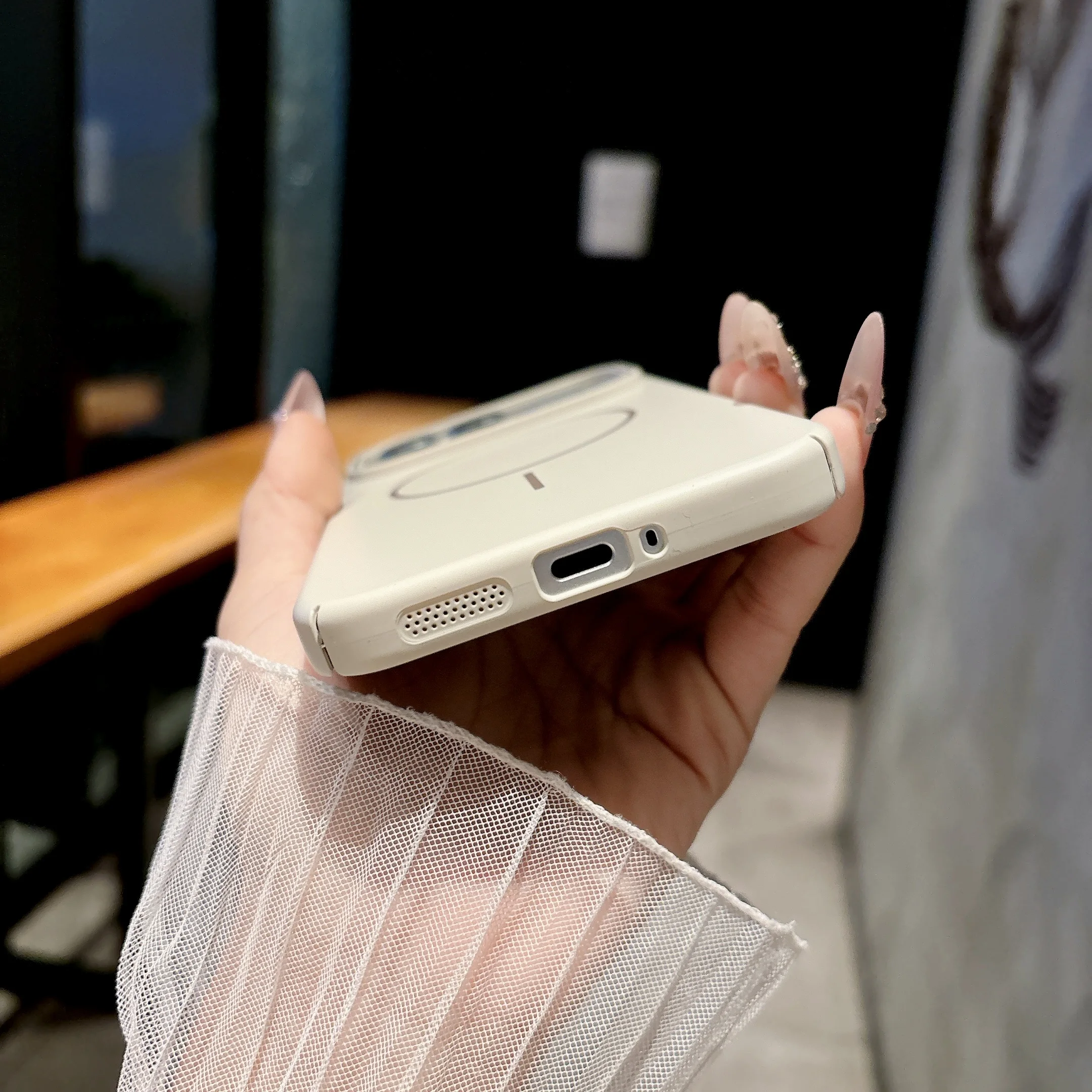 Matte Magnetic Wireless Charging Candy Color Frosted Protective Back Cover