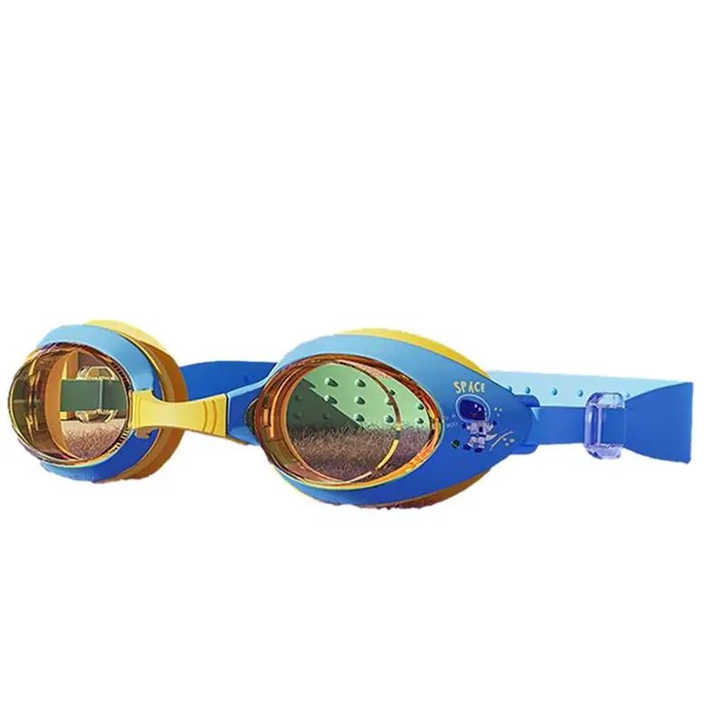 

Очки для плавания для детей, силиконовые плавательные очки высокой четкости, нескользящее снаряжение для дайвинга, эластичные, милые, удобные