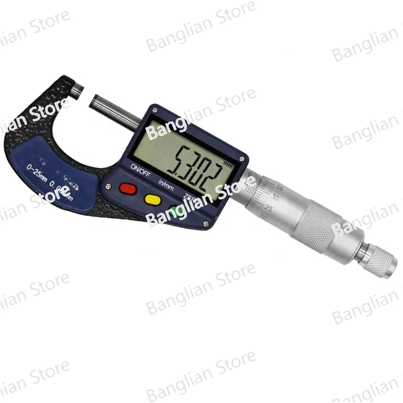 

0-25mm/25-50mm/50-75mm/75-100mm Digital Micrometer with Scale Line Electronic Outside Micrometer