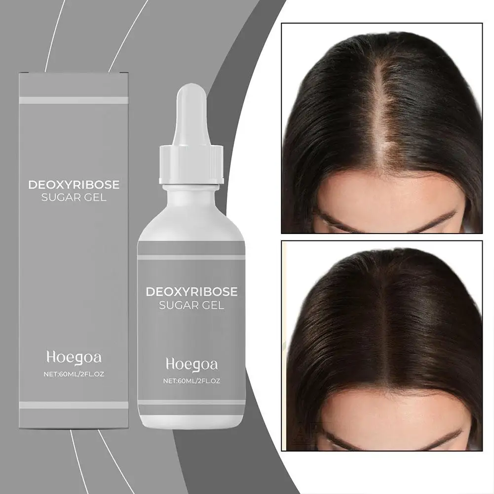 Hair Growth Oil 60ml Hair Thickening Gel upgraded Deoxyribose Gel for Growth Revitalize safe for woman and man