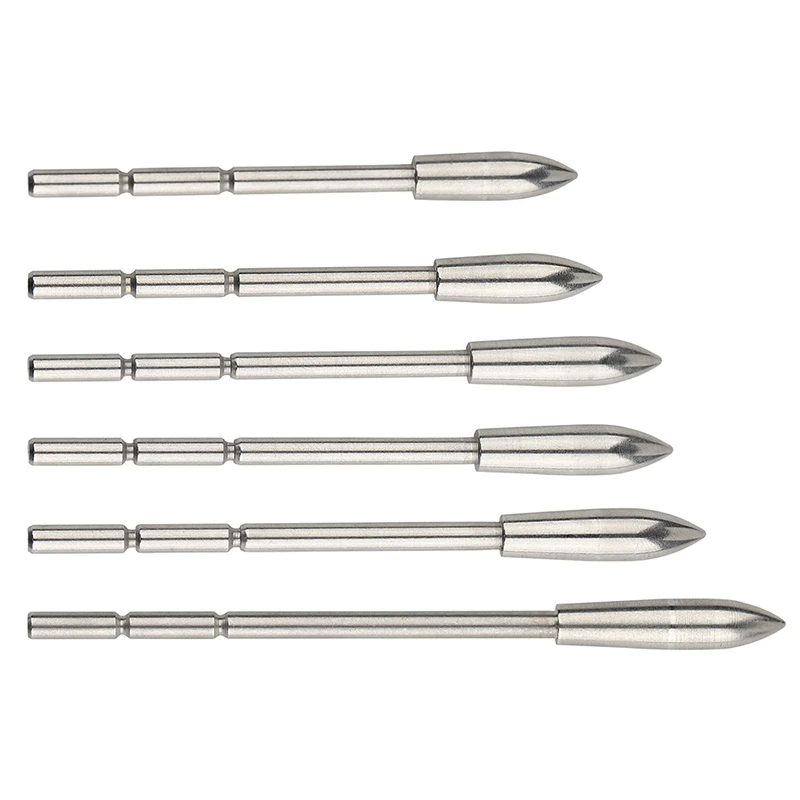80/100/120gr Arrowheads Arrow Point for ID 3.2 mm Arrow Shaft OD 4.6/4.8/5.0mm Broad Head Target Archery Hunting 12PCS archery arrowhead