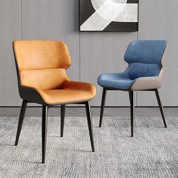 Nordic Style Light Luxury Dining Chair Modern Minimalist Armchair Household Restaurant Nordic Stool furniture  muebles 2