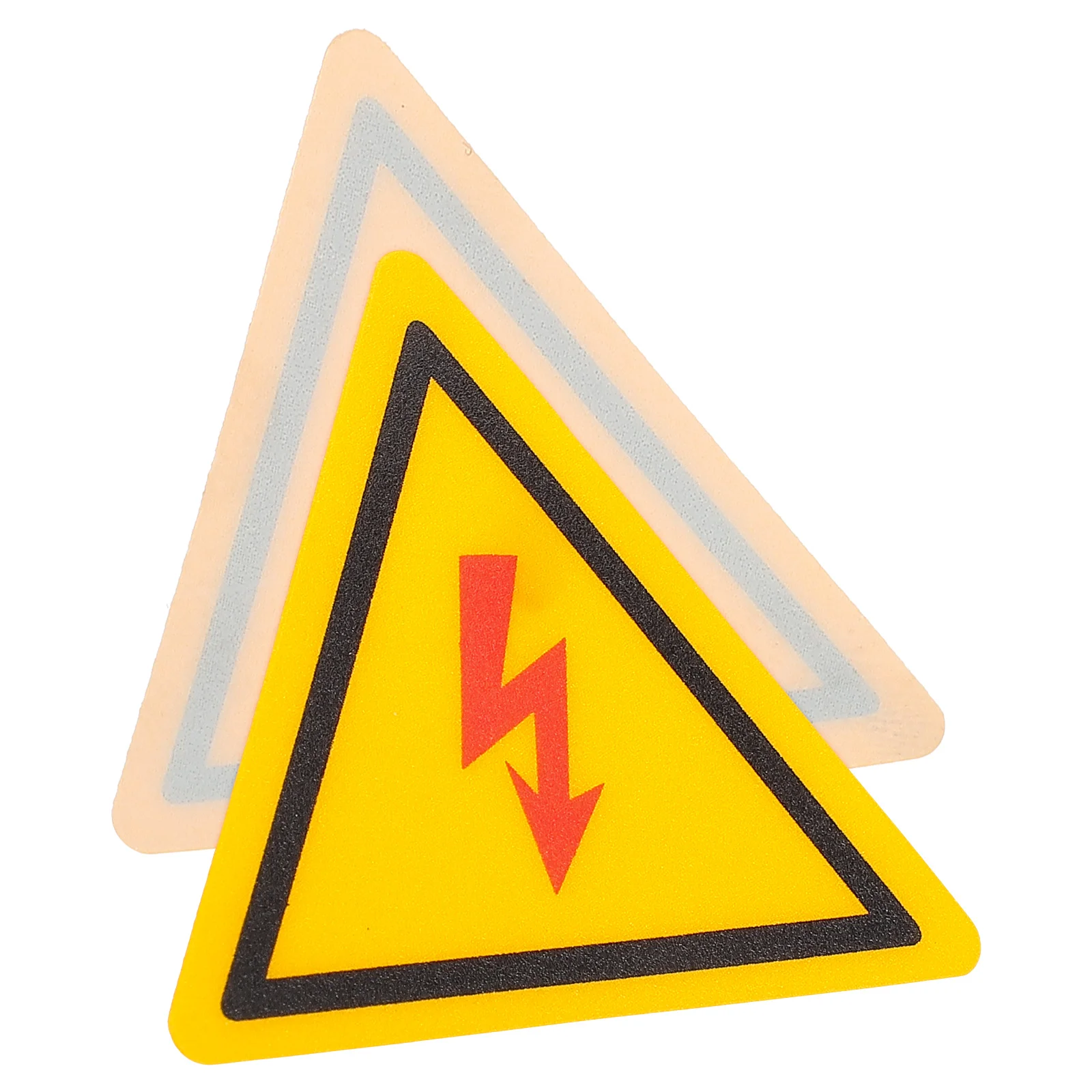 

2 Pcs Logo Sticker Signs Electrical Labels Stickers Danger Applique Warning Panel