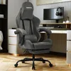 Gaming Chair Retro PU Leather Video Game Chair with Large Lumbar Support, Linkage Armrests, Ergonomic Computer Chair for Gaming 1