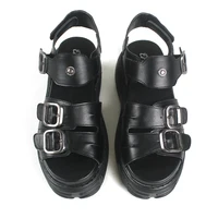 U-DOUBLE 2024 Women Sandals Platform Punk Style Summer Ladies Shoes  Clip Toe Roman High Heel Slippers - Image 4