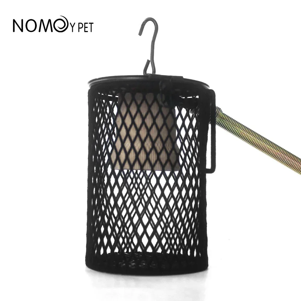 Reptiles Heat Lamp Guard Hangable Reptiles Heating Lamps ShadeIron Art Mesh Metal Anti-Scald Cover for Lizards Snakes Turtles