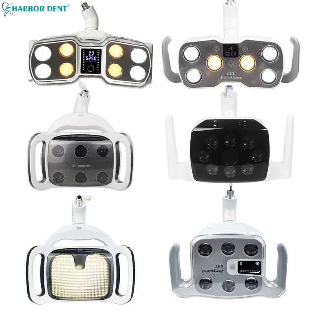 6/8 LED Bulbs Dental Oral Operation Lamp Reflection LED Induction Light Dentist Appliances Dentistry Chair Light Dentist Tools