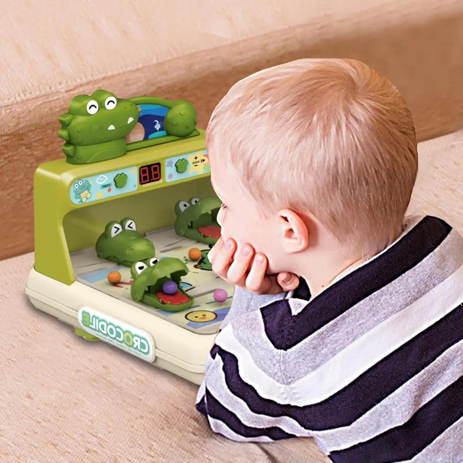 Miniature Pinball Games with Sounds & Light Dinosaur Themed  Shooting Game Classic Tabletop Games Halloween Xmas Gifts for Boys 5