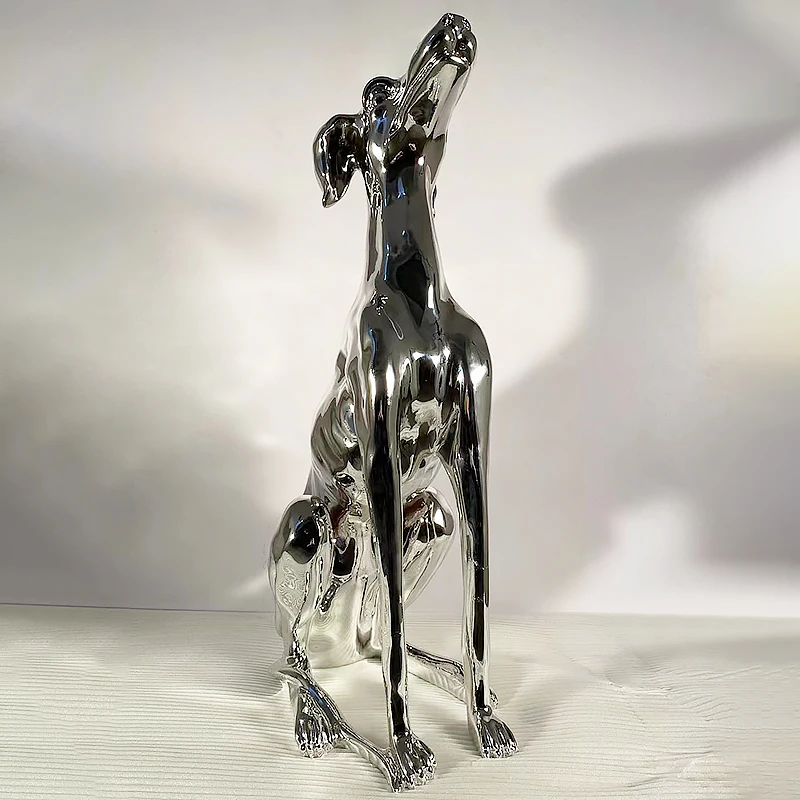 

Home Decor Dog Statue and Sculpture Nordic Decoration home Large Floor Animal Figurine Room Decoration Resin Statue Holiday Gift
