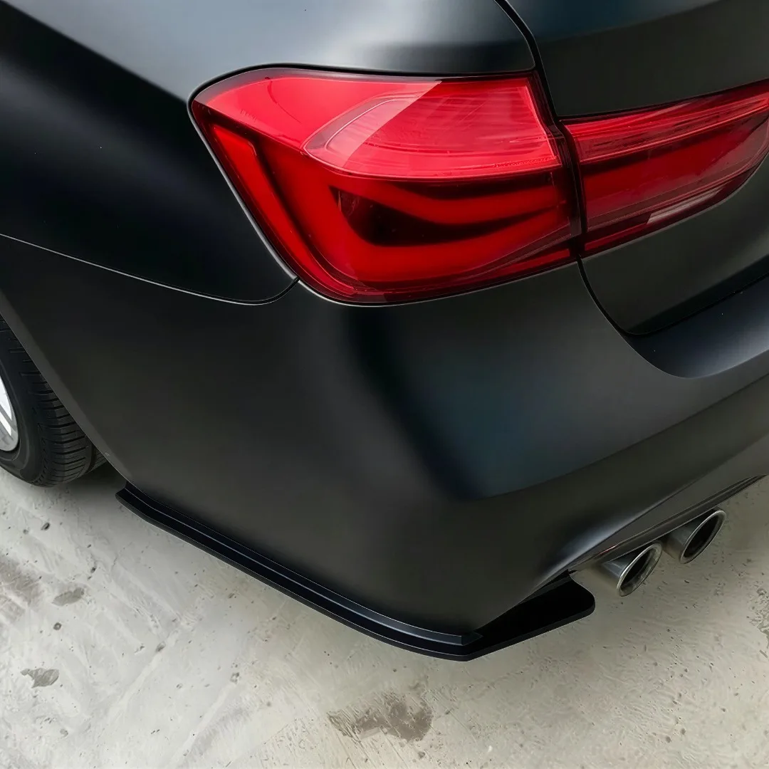 BMW 3 시리즈 F30 F31 M 스포츠 2012 2013 2014 2015 2016 2017 2018 2019용 리어 범퍼 코너 트림 디퓨저 스포일러 스플리터 개조품
