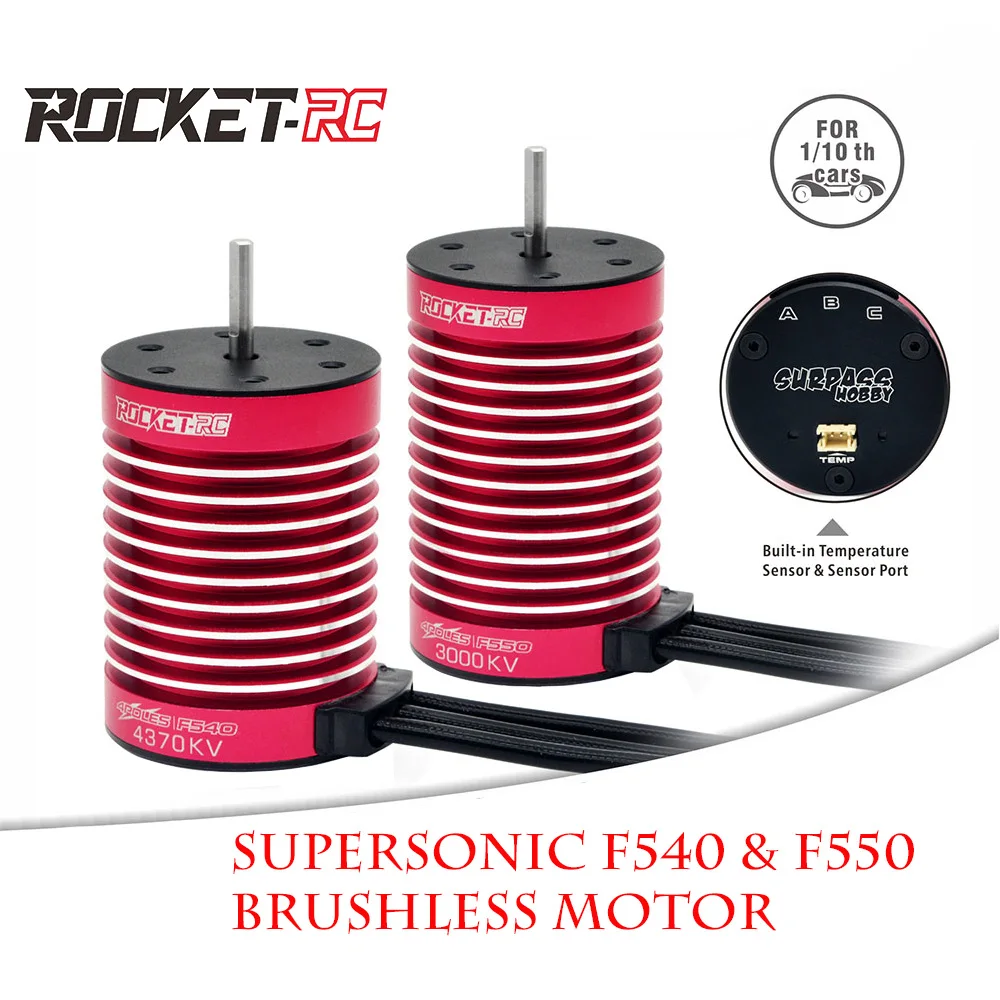 

Surpass Hobby F540/F550 Supersonic Rocket 4-полюсный водонепроницаемый бесщеточный двигатель для 1:10 радиоуправляемой машины Wltoys багги Грузовик Traxxas внедорожник