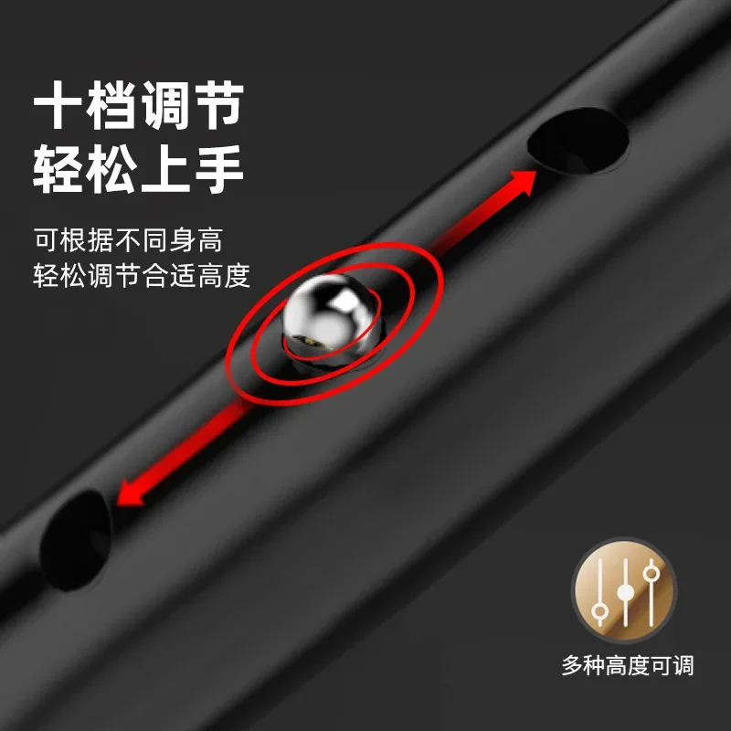 Multifunctional aluminum alloy crutches with lights, four-legged walking sticks, LED height-adjustable trekking sticks 4