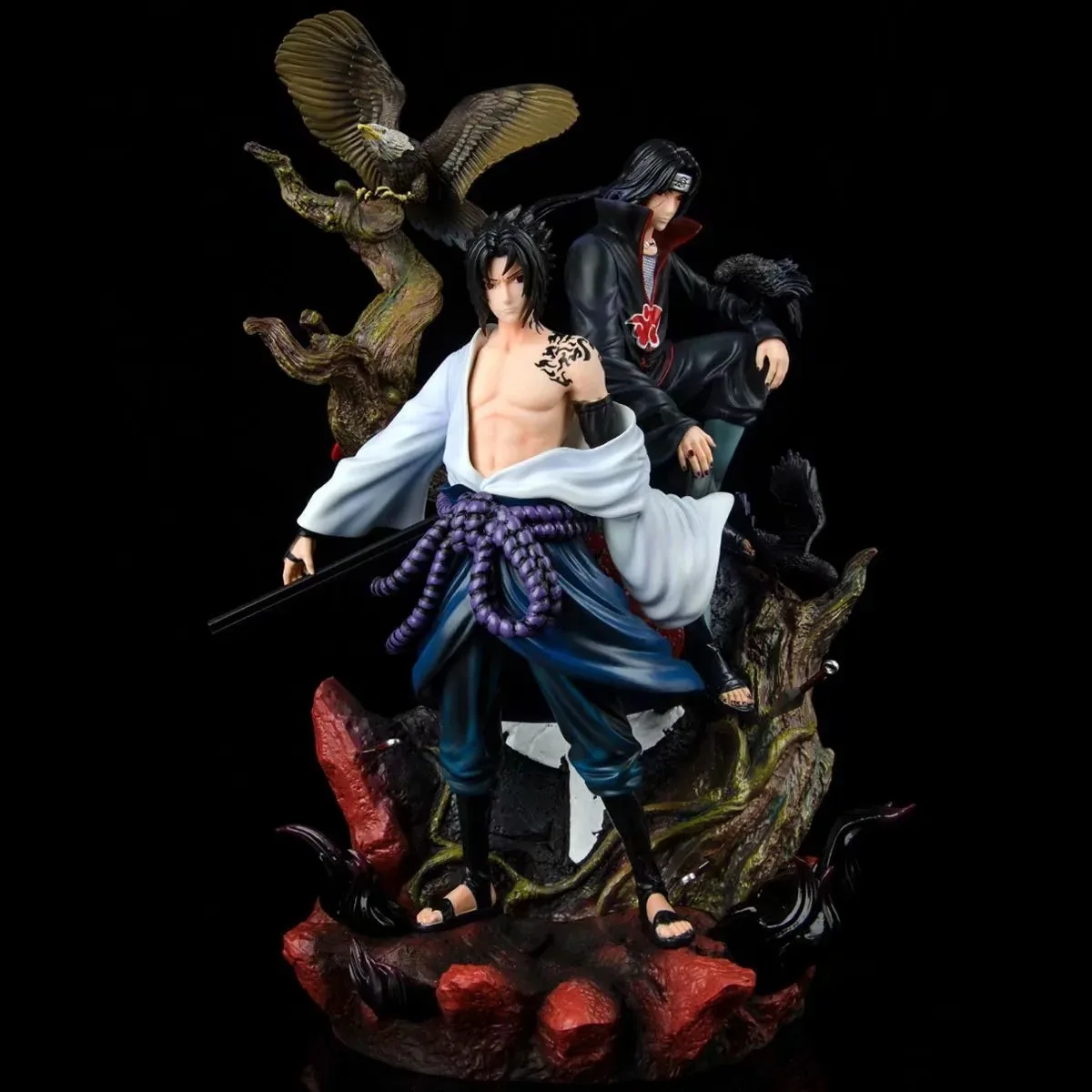 

Anime Naruto Shippuden Relation Uchiha Itachi Uchiha Sasuke GK PVC Action Figure Statue Collection Model Kids Toys Doll 36cm